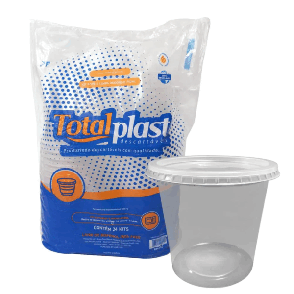 Kit Pote Redondo 750ML -Totalplast- C/24