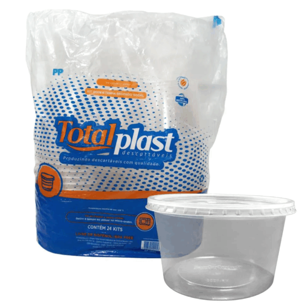 Kit Pote Redondo -Totalplast- 1Litro C/24