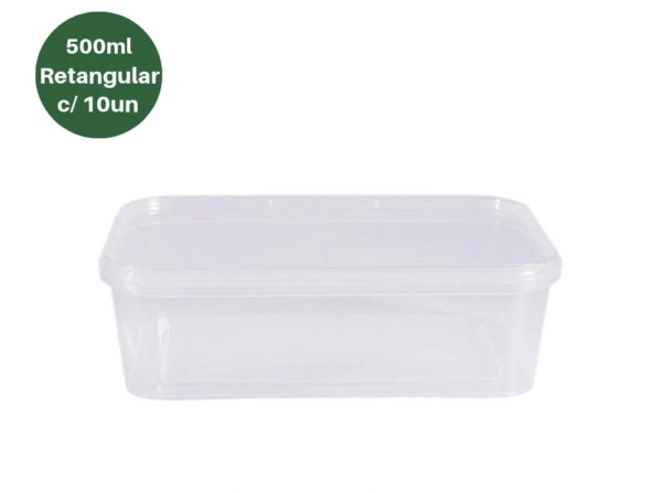 Pote Retangular C/ Lacre -Prafesta- 500ML C/10