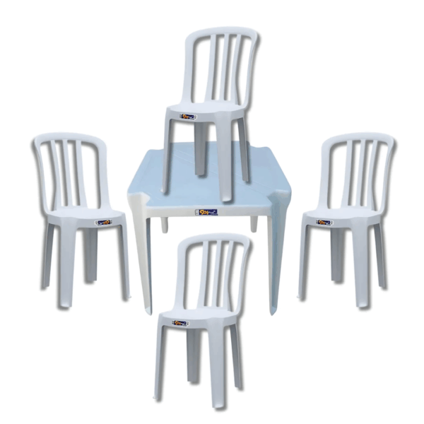 Jogo de Plastico (4 Cadeiras Pajucara + 1 Mesa Coruripe)